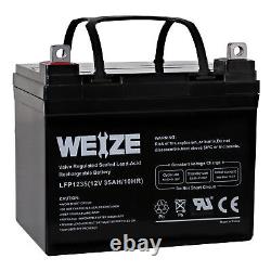 12V 35AH Deep Cycle Battery for Scooter Pride Mobility Jazzy Select, Set of 2