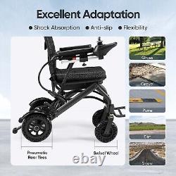 180W Foldable Electric Wheelchairs Intelligent For 300lb Seniors Adult