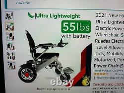 2021 New Folding Ultra Lightweight Electric Power Wheelchair