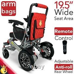 2021 Travel 19'' Luxury Leather Limited Electric Power Wheelchair, Lightweight