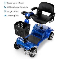 2024 4 Wheel Electric Mobility Scooter Power Foldable Wheelchair for Home Travel