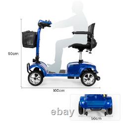 2024 4 Wheel Electric Mobility Scooter Power Foldable Wheelchair for Home Travel