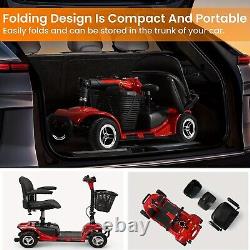 2024 4 Wheel Mobility Scooter Power Folding Travel Electric Wheelchairs Scooter