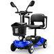 2024 4 Wheels Mobility Scooter Folding Power Wheel Chair Electric Device Compact