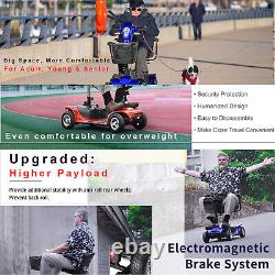 2024 4 Wheels Mobility Scooter Power Wheel Chair Electric Device Compact Elderly