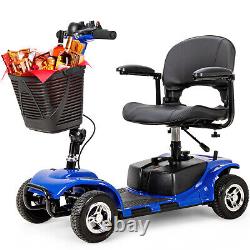 2024 4 Wheels Mobility Scooter Power Wheelchair Folding Electric Scooters Adult