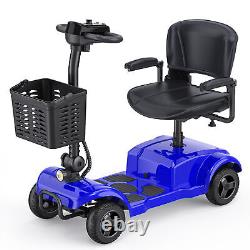 2024 4 Wheels Mobility Scooters Power Wheel Chair Electric Device Compact Mirror