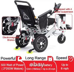 2024 Foldable Electric Wheelchair All Terrain Heavy Duty Power Mobility Scooter