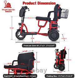 2024 New Foldable 3 Wheel Mobility Scooter Electric Power Wheelchair for adult