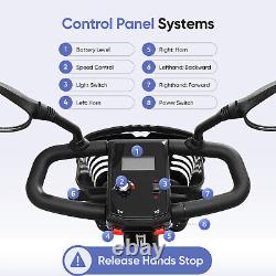 2024 Senior Mobility Scooter Electric Wheelchair Lightweight Heavy Duty Portable