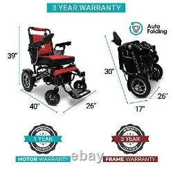 2024 Travel Wide Autofolding Electric Wheelchair Lightweight