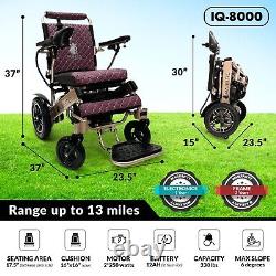 2025 Electric Wheelchair Lightweight All Terrain Fold and Travel