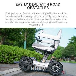 24V 20Ah Electric Wheelchair Folding Mobility Scooter Seniors Travel Wheelchair