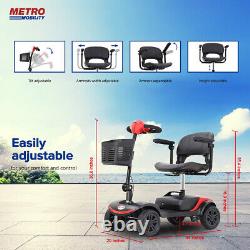 24VX300W Motor 12Ah 4 Wheel Electric Powered Wheelchair Compact Mobility Scooter