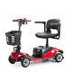 250w 12ah 4 Wheel Folding Mobility Scooter Travel Electric Powered Wheelchair