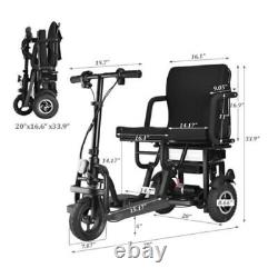 3 Wheel Mobility Scooter Electric Power Wheelchair Portable Scooter 24V 13AH