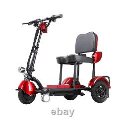 3 Wheel Mobility Scooter Electric Powered Mobile Folding Wheelchair Device Adult