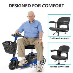 3 Wheel Mobility Scooter Electric Powered Mobile Folding Wheelchair Device Chair