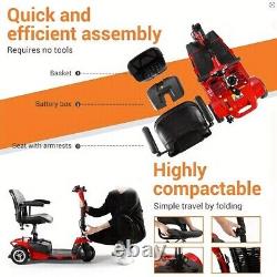 3 Wheel Mobility Scooter Electric Powered Mobile Folding Wheelchair For Adult