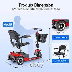 3 Wheel Mobility Scooter Electric Powered Mobile Folding Wheelchair For Adult