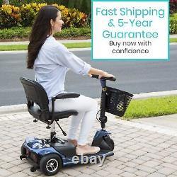 3-Wheel Mobility Scooter Electric Powered Mobile Wheelchair Device for Adults