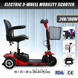 3-Wheel Mobility Scooter Power Travel Scooter Wheelchair Equivalent for Adults