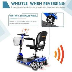 3 Wheeled Mobility Scooter Electric Powered Wheelchair Device Compact for Travel
