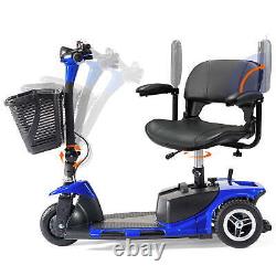 3 Wheels Mobility Scooter Electric Powered Mobile Folding Wheelchair Device New