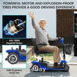 3 Wheels Mobility Scooter Electric Powered Wheelchair Device Travel For Seniors