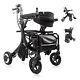 3 In 1 Intelligent Electric Wheelchair & Lightweight Rollator Walker With Seat