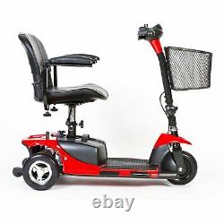 3 wheel mobility scooter electric power mobile wheelchair for seniors adult RED