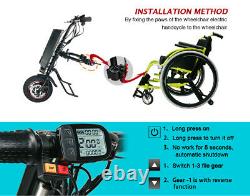 36v /500w /11.6aH powerful Attachable Electric Handcycle Scooter for Wheelchair