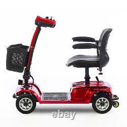 4 Wheel Adult Mobility Scooter Power Wheelchair Folding Electric Scooters Travel