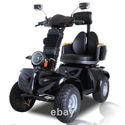 4-Wheel All-Terrain Electric Powered Mobility Scooter 1000W Heavy Duty Scooter