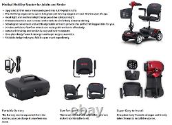 4 Wheel Compact Electric Mobility Scooter Adult Travel Power Scooter Wheel Chair