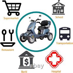 4 Wheel Electric Mobility Scooter 1000W 60V 20AH Battery Motor Wheelchair Senior