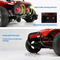 4 Wheel Electric Mobility Scooter Power Wheel Chair Foldable Device with LED Light