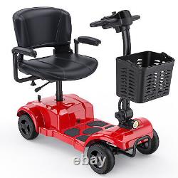 4 Wheel Folding Mobility Scooter Power Wheel Chairs Electric 25KM Long Range New