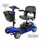 4 Wheel Folding Mobility Scooter Power Wheel Chairs Electric Device Adult Travel