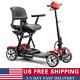 4 Wheel Folding Mobility Scooter Power Wheel Chairs Electric Device For Seniors