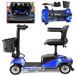 4 Wheel Folding Mobility Scooter Power Wheels Chairs Electric Long Range Seniors