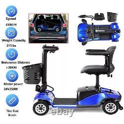 4 Wheel Mobility Power Scooter Electric Folding for Seniors Travel Wheelchair