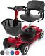 4 Wheel Mobility Scooter Electric Powered Wheelchair Device Compact Heavy Du
