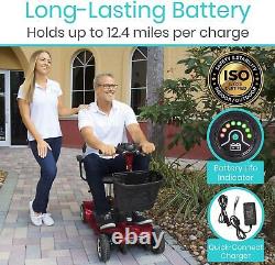 4 Wheel Mobility Scooter Electric Powered Wheelchair Device Compact Heavy Du