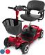 4 Wheel Mobility Scooter Electric Powered Wheelchair Device Compact Heavy Duty M