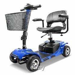 4 Wheel Mobility Scooter Electric Powered Wheelchair Device Compact for Travel