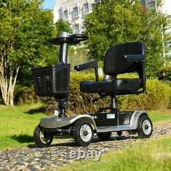 4 Wheel Mobility Scooter Electric Powered Wheelchair Device Max Load 550 IBS