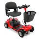 4 Wheel Mobility Scooter Power Folding Travel Wheelchair Scooter With Swivel Seats