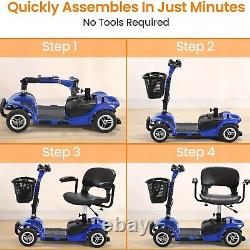 4 Wheel Mobility Scooter Power Heavy Duty Electric Wheelchairs For All Terrain