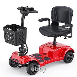 4 Wheel Mobility Scooter Power Wheelchair Folding Electric Scooters Adult Travel